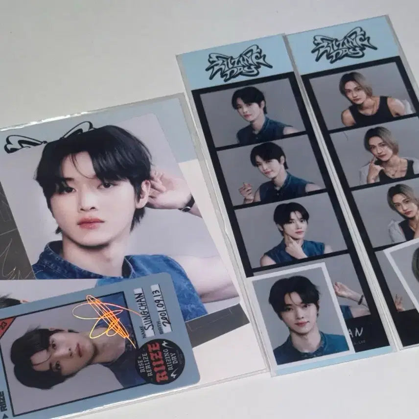 [BUNJANG] RIIZE Shotaro Wonbin Fan-Con Rising Day Goods Set / 라이즈 성찬 원빈 팬콘 라이징데이 굿즈 양도(네컷 증사 데코스티커 세트)
