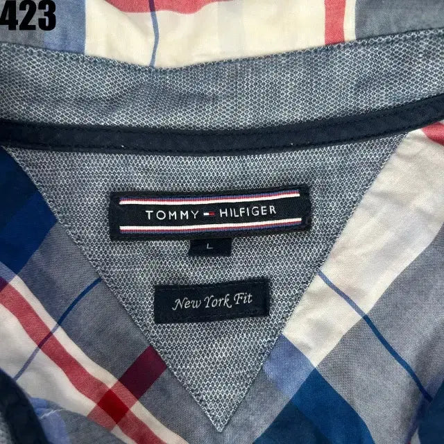 [BUNJANG] Tommy Hilfiger Checkered Short Sleeve Shirt (Size 100) / 타미힐피거 체크 반팔 셔츠 100