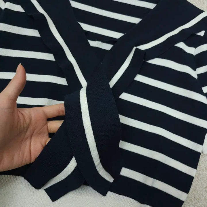 [BUNJANG] Sailor Collar Knit Top / (F)여성 세일러카라 반팔 니트 리본