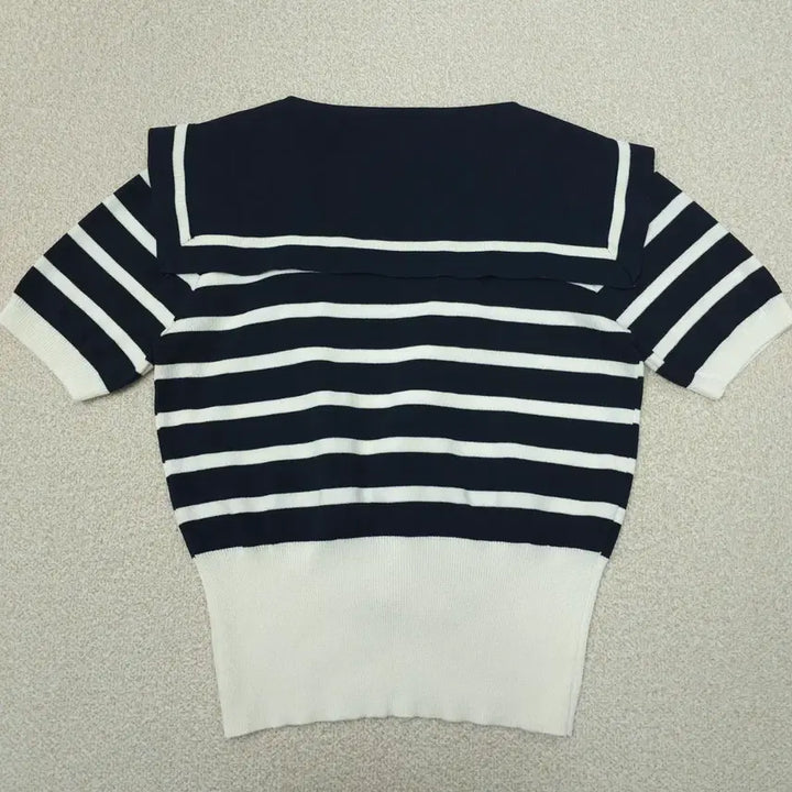 [BUNJANG] Sailor Collar Knit Top / (F)여성 세일러카라 반팔 니트 리본
