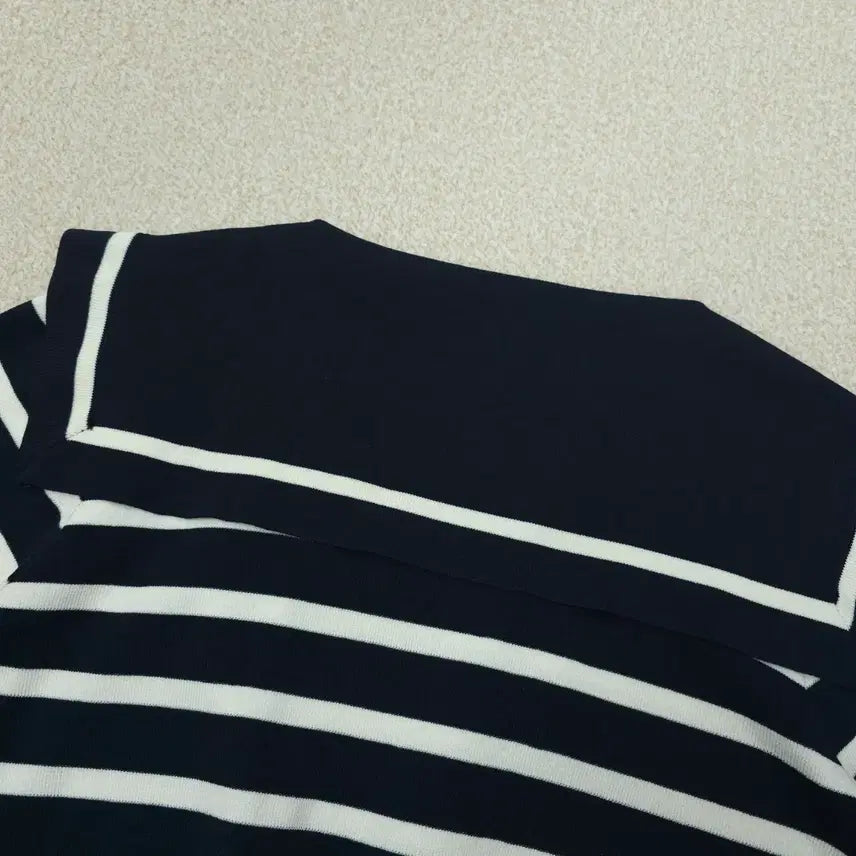 [BUNJANG] Sailor Collar Knit Top / (F)여성 세일러카라 반팔 니트 리본