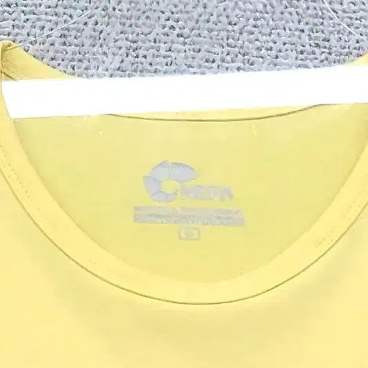 [BUNJANG] Nepa Printed Yellow Training T-shirt / 네파 프린팅 옐로우 트레이닝 반팔티 90