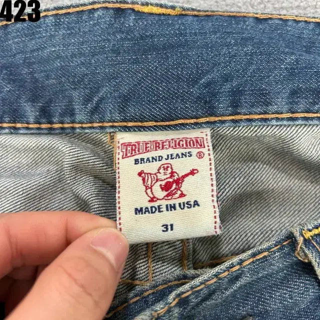 [BUNJANG] True Religion Denim Jeans USA Denim Pants / 트루릴리젼 데님진 USA 데님 청바지 팬츠 36
