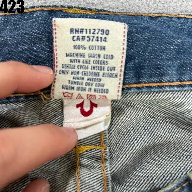 [BUNJANG] True Religion Denim Jeans USA Denim Pants / 트루릴리젼 데님진 USA 데님 청바지 팬츠 36