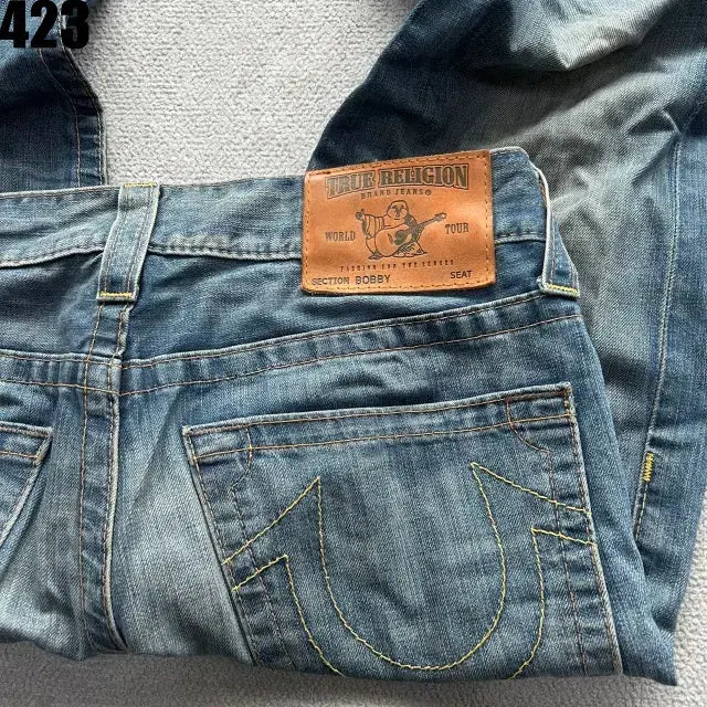 [BUNJANG] True Religion Denim Jeans USA Denim Pants / 트루릴리젼 데님진 USA 데님 청바지 팬츠 36