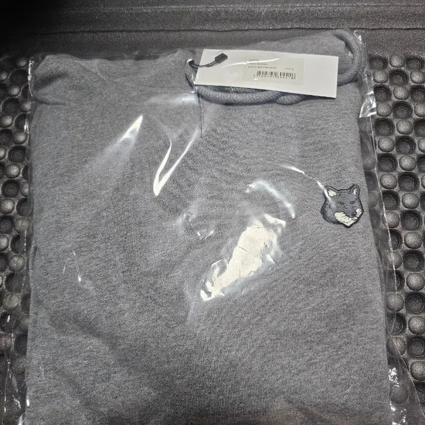 [BUNJANG] Maison Kitsune Fox Head Gray Hoodie L / 메종키츠네 폭스 헤드 그레이 후드티L