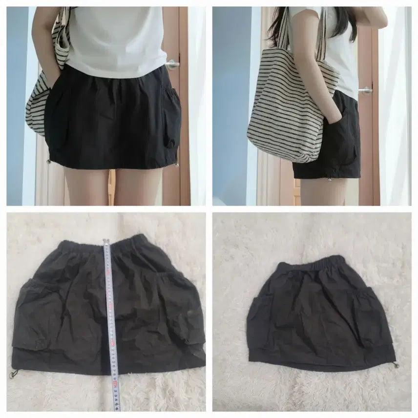[BUNJANG] Black Bando Mini Skirt / 검정색 밴딩 미니 스커트