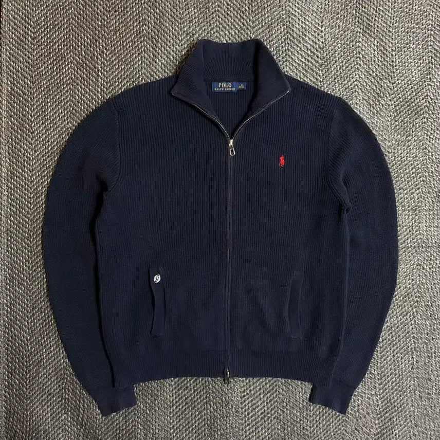 [SOLD OUT] 폴로 랄프로렌 네이비 니트 집업 M