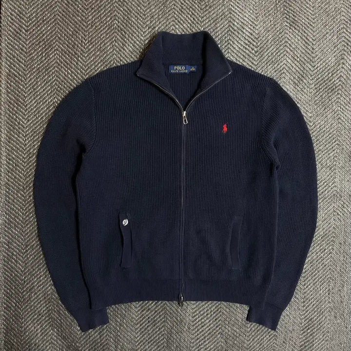 [SOLD OUT] 폴로 랄프로렌 네이비 니트 집업 M