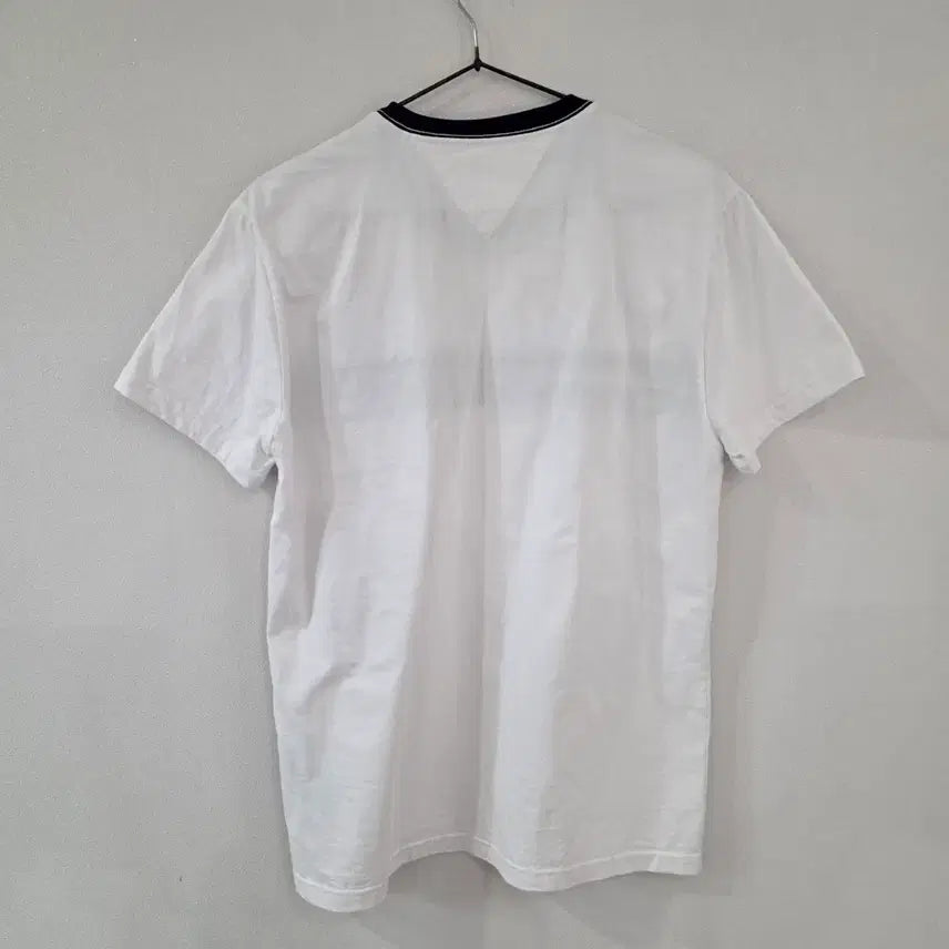 [BUNJANG] Tommy Hilfiger Logo Point T-shirt / 타미힐피거 흰색 로고 포인트 반팔티 S