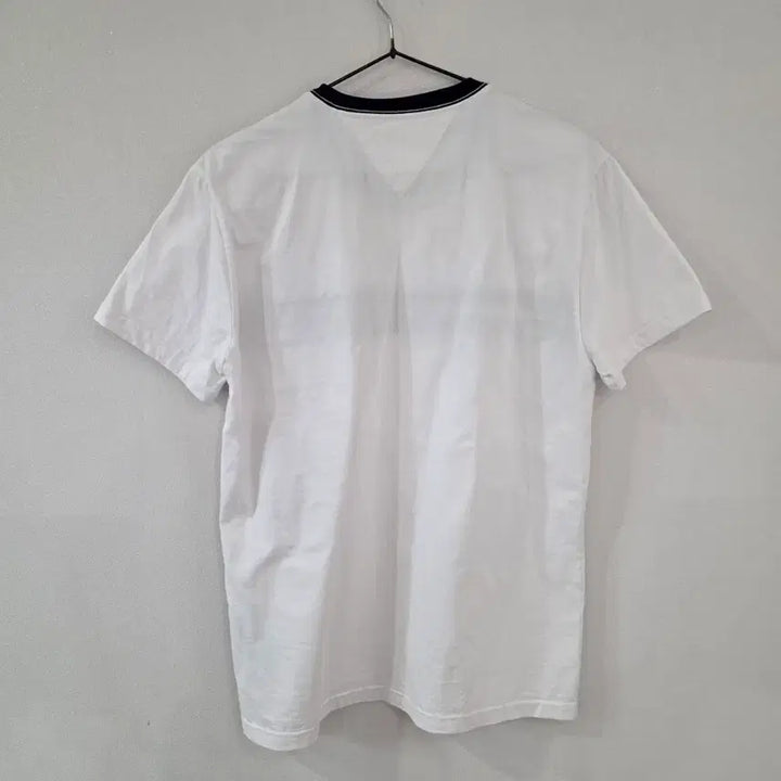 [BUNJANG] Tommy Hilfiger Logo Point T-shirt / 타미힐피거 흰색 로고 포인트 반팔티 S