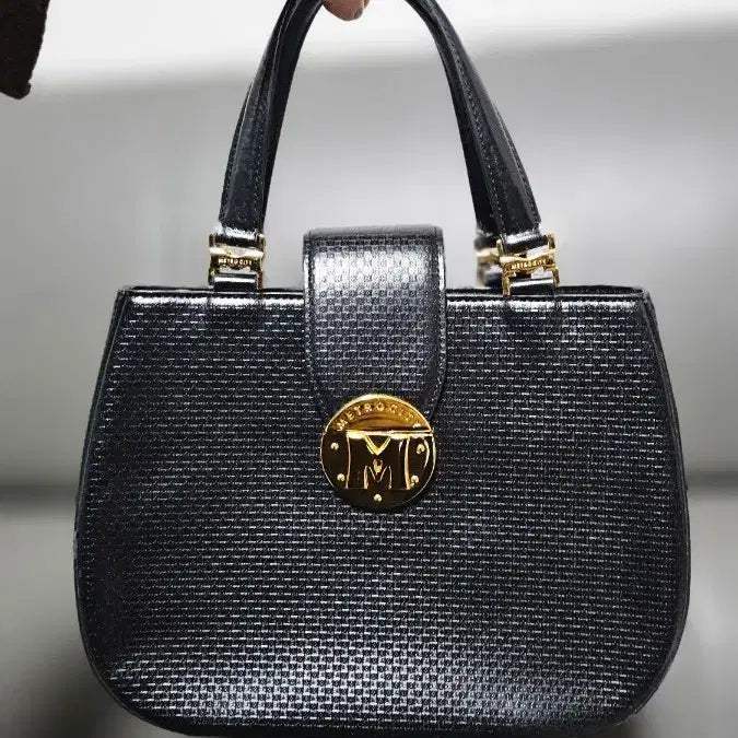 [BUNJANG] Metrocity Black Tote Bag / 메트로시티 블랙 토트백 가방