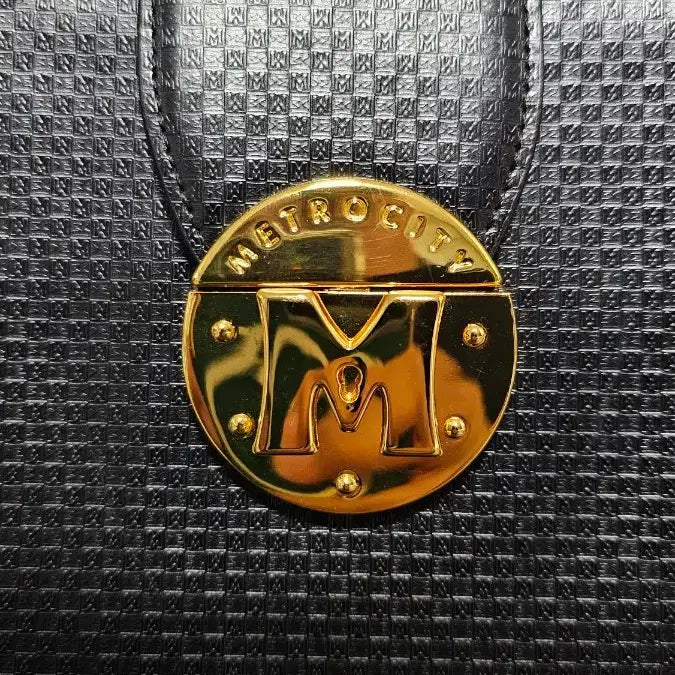[BUNJANG] Metrocity Black Tote Bag / 메트로시티 블랙 토트백 가방