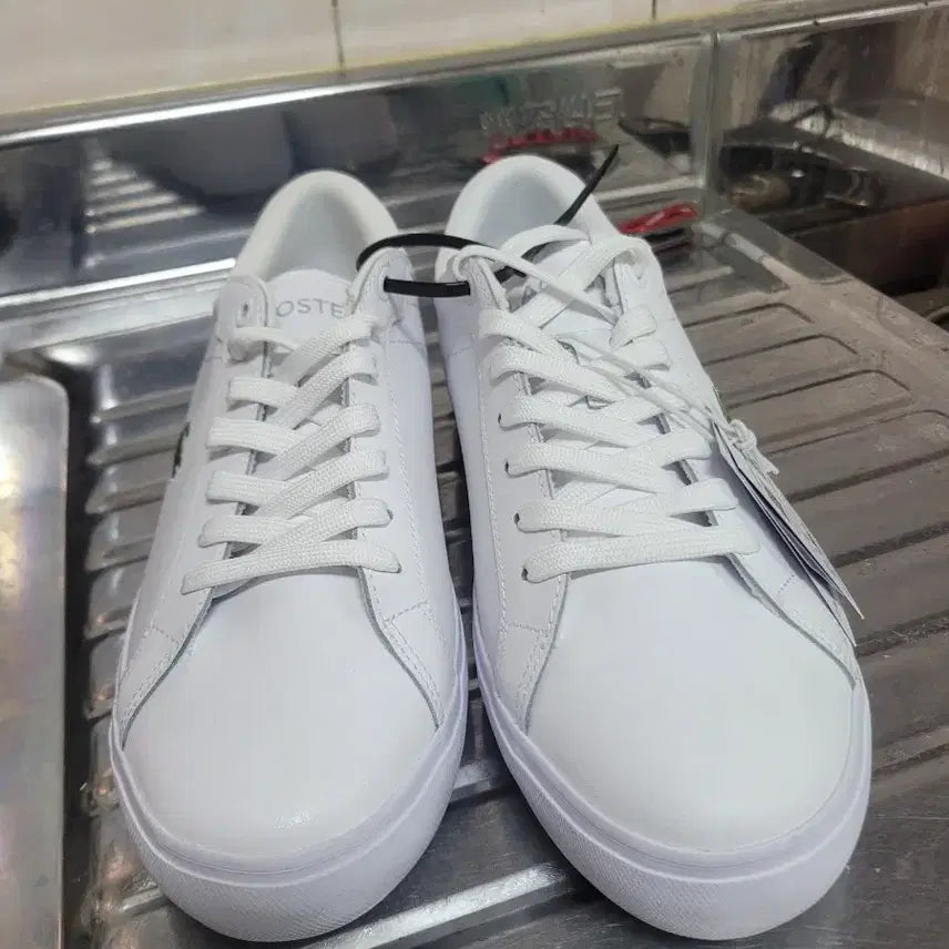 [BUNJANG] Lacoste Powercourt 125 2 SMA Sneakers / 라코스테 파워코트 125 2 SMA 화이트 265
