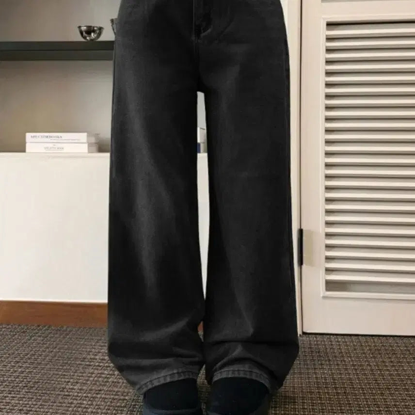 [SOLD OUT] 여성)흑청 와이드 데님 팬츠(새상품 27)