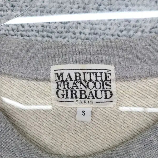[BUNJANG] Marithe Francois Girbaud Printed Light Gray Sweatshirt S / 마리떼 프랑소와 저버 프린팅 라이트 그레이 맨투맨 S