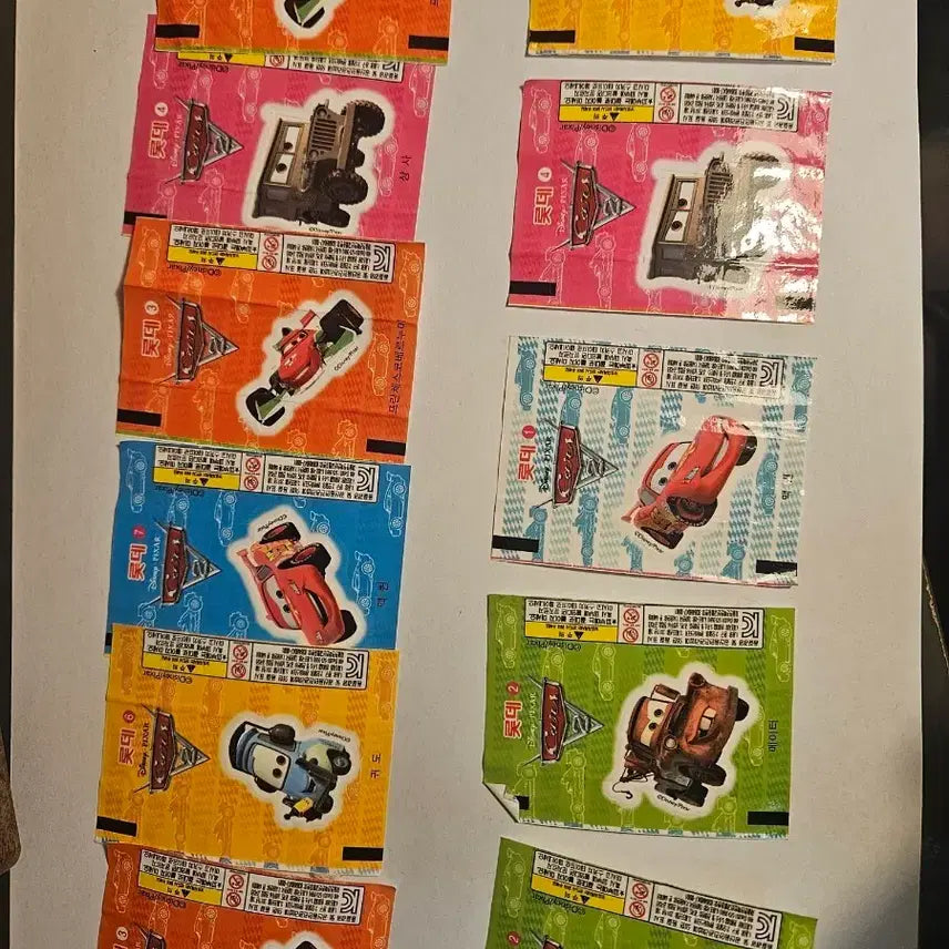 [SOLD OUT] 디즈니 픽사 카2 스티커 롯데껌