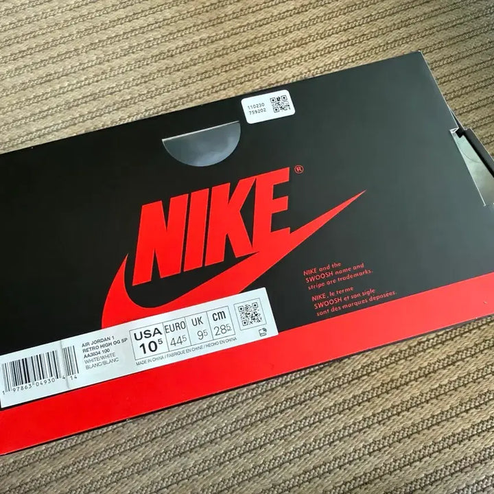 [BUNJANG] Nike Air Jordan 1 Virgil Abloh VAA Sneakers / 조던1 버질아블로 VAA 285