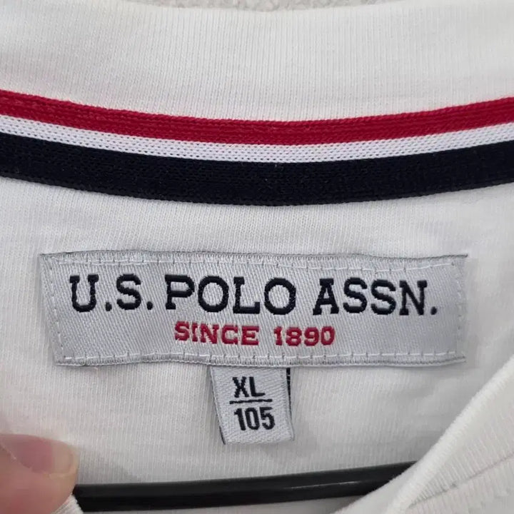 [BUNJANG] U.S. Polo Assn. White Short Sleeve T-shirt XL / U.S.폴로 어슨 화이트 반팔 티셔츠 105 XL