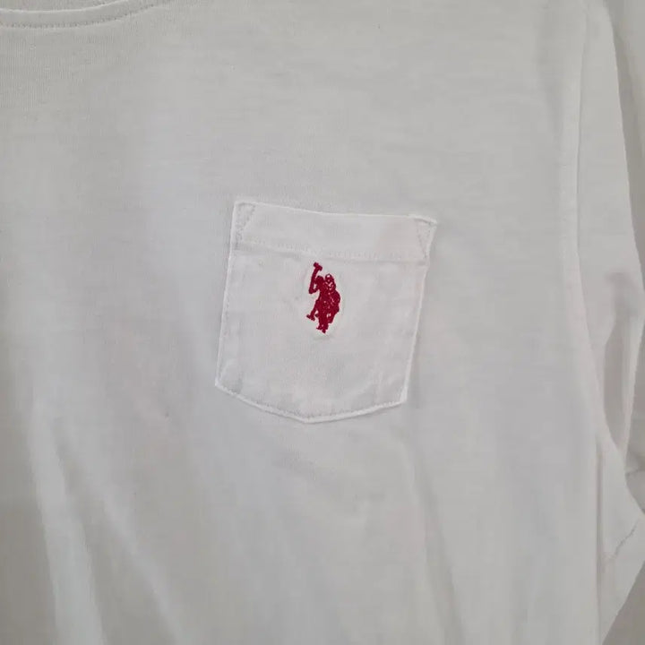 [BUNJANG] U.S. Polo Assn. White Short Sleeve T-shirt XL / U.S.폴로 어슨 화이트 반팔 티셔츠 105 XL