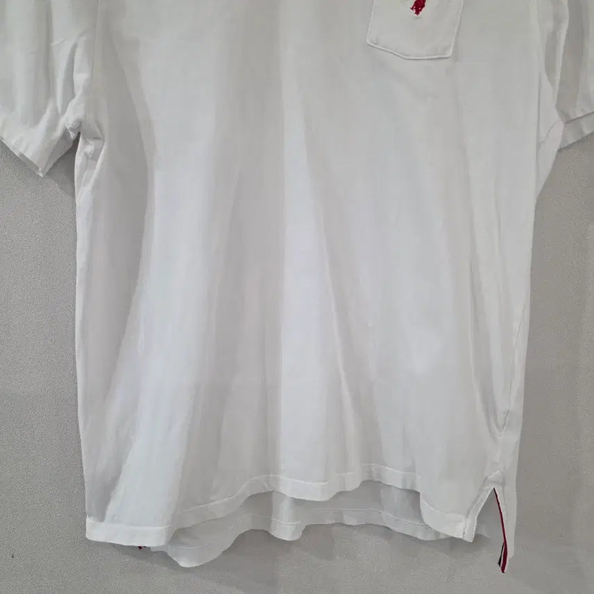 [BUNJANG] U.S. Polo Assn. White Short Sleeve T-shirt XL / U.S.폴로 어슨 화이트 반팔 티셔츠 105 XL