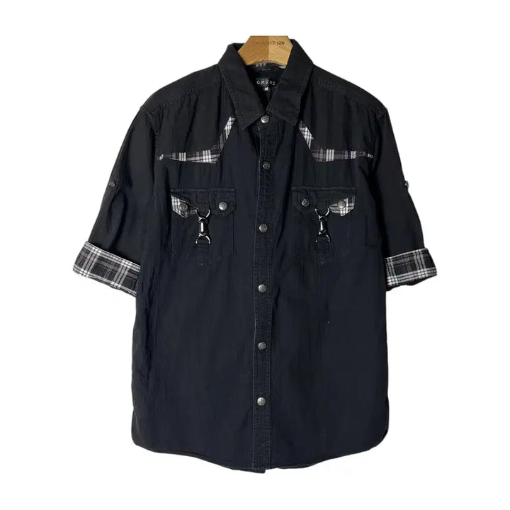 [BUNJANG] Omkoe Layered Half Shirt / [Omkoe] 락시크 레이어드 하프셔츠