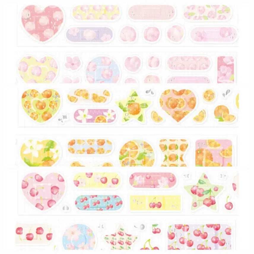 [BUNJANG] Midam Washi Tape Bundle Set (Peach, Orange, Cherry) / 키스컷 띵) 미담 밴드 3종 일괄 피치 오렌지 체리 마테 다이어리 꾸미기
