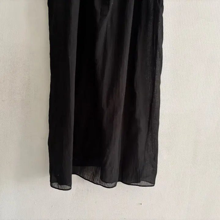 [SOLD OUT] 시스루 블랙 셔츠형 원피스