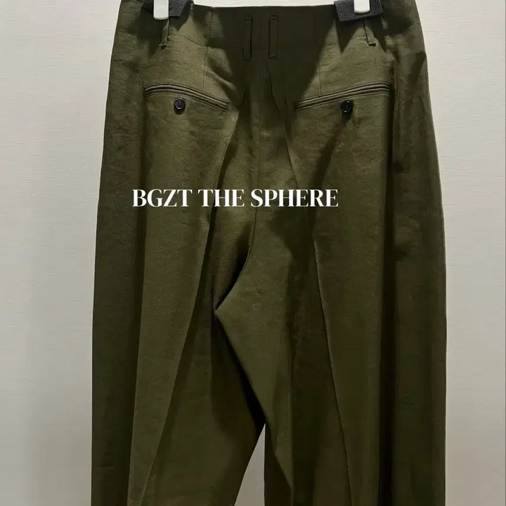 [BUNJANG] RECTO 26SS Linen Blend Pleated Pants Khaki / 렉토 26SS 리넨 린넨 블렌드 플리츠 팬츠 카키