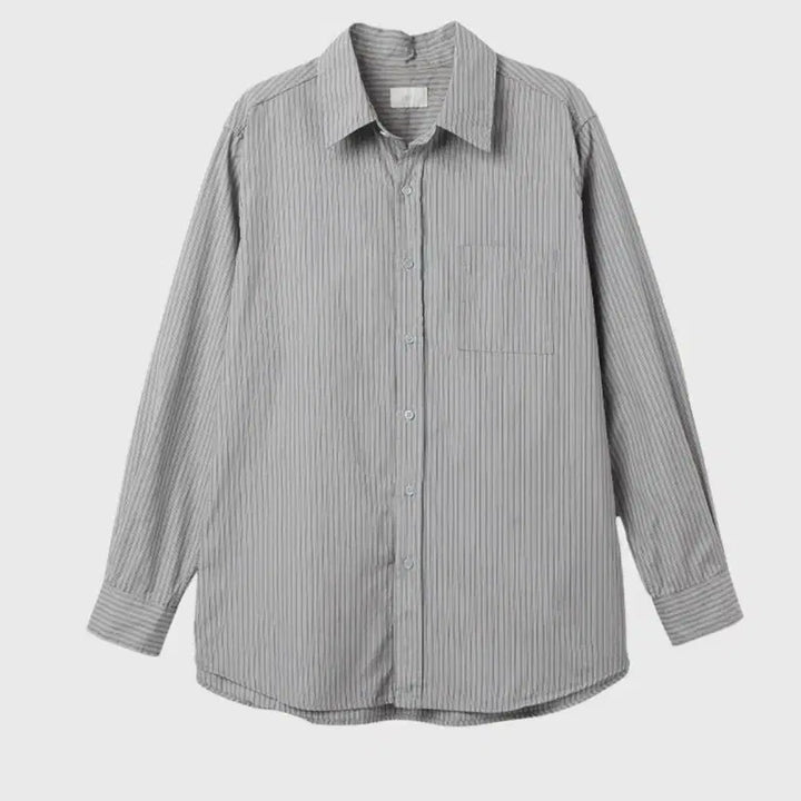 [BUNJANG] Homly Plain Stripe Shirt / (3, 새제품) 홈리 homly 플레인 스트라이프 셔츠