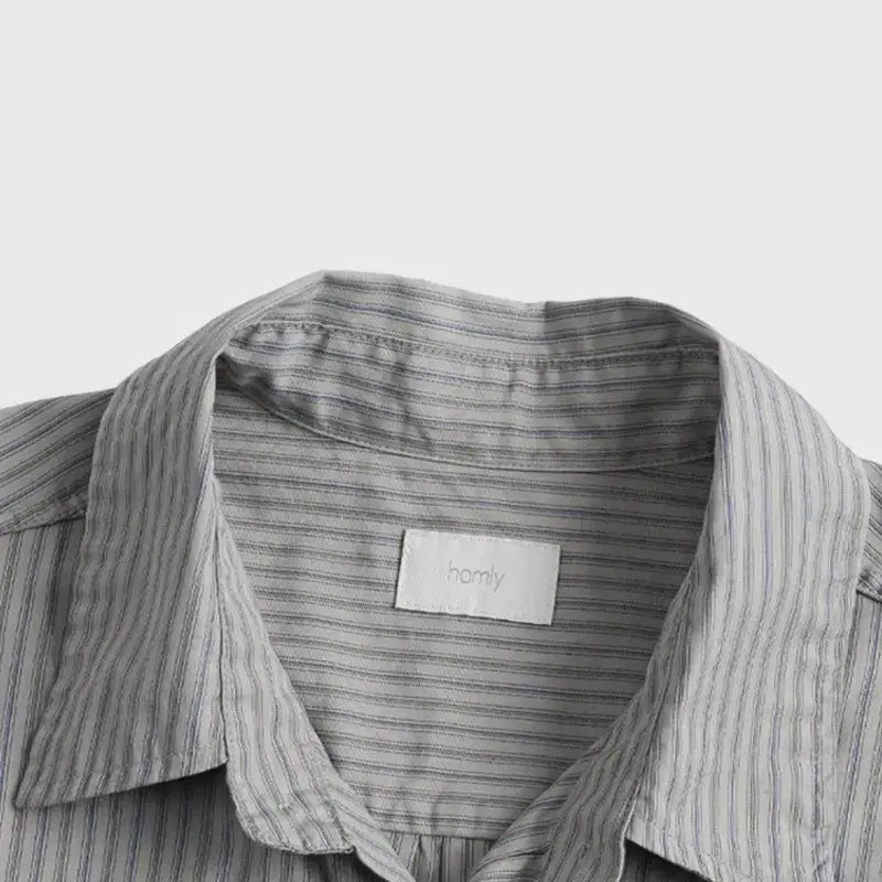 [BUNJANG] Homly Plain Stripe Shirt / (3, 새제품) 홈리 homly 플레인 스트라이프 셔츠