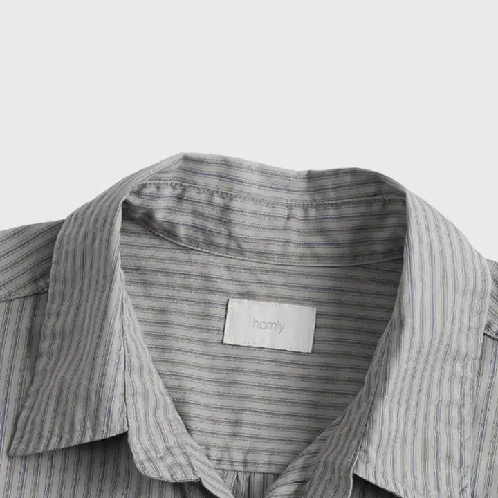 [BUNJANG] Homly Plain Stripe Shirt / (3, 새제품) 홈리 homly 플레인 스트라이프 셔츠