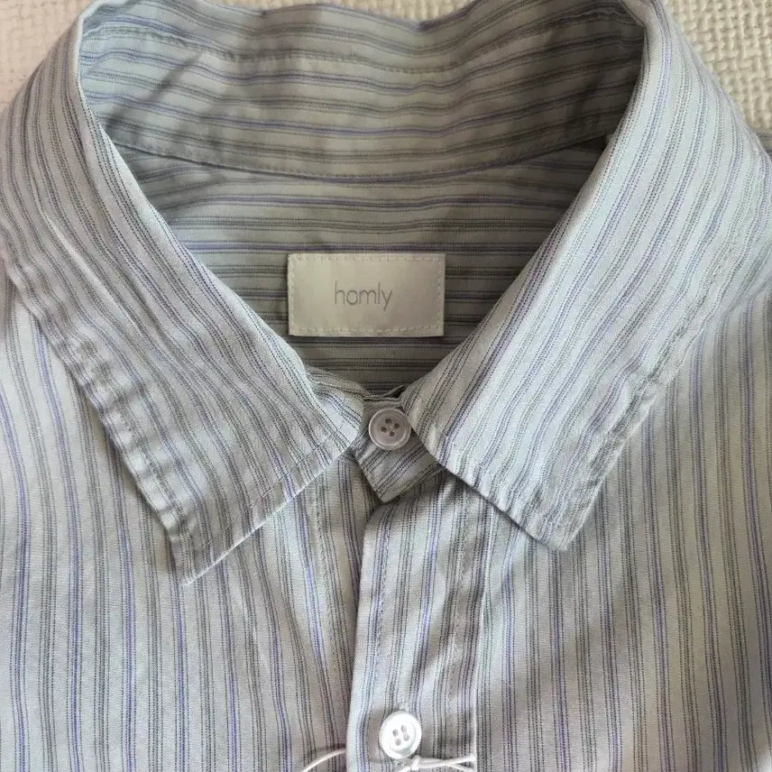 [BUNJANG] Homly Plain Stripe Shirt / (3, 새제품) 홈리 homly 플레인 스트라이프 셔츠