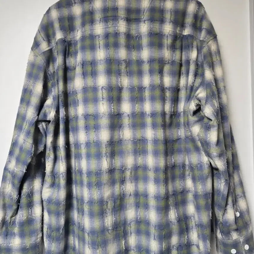 [BUNJANG] Juun.J Grid Needle Check Loose Fit Shirt - Green / 준지 그리드 니들 체크 루즈핏 셔츠 - 그린 48 사이즈(새상품)