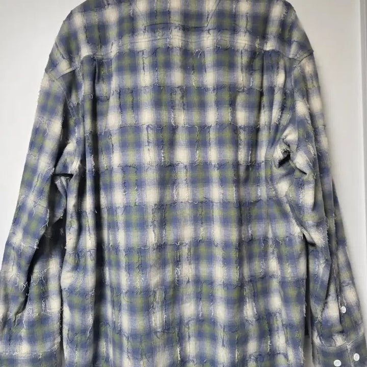 [BUNJANG] Juun.J Grid Needle Check Loose Fit Shirt - Green / 준지 그리드 니들 체크 루즈핏 셔츠 - 그린 48 사이즈(새상품)