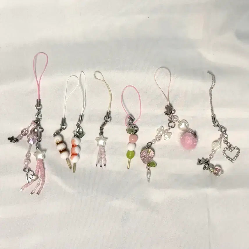 [BUNJANG] Beaded Keychain Phone Strap / 비즈 키링 폰 스트랩