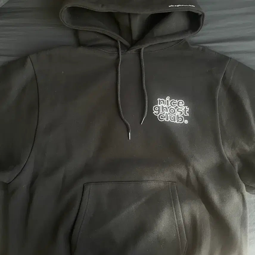 [BUNJANG] Nice Ghost Club Crayon Logo Hoodie Black / 나이스고스트클럽 CRAYON LOGO HOODIE_BLACK(NG2CFU