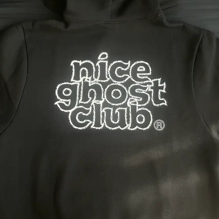 [BUNJANG] Nice Ghost Club Crayon Logo Hoodie Black / 나이스고스트클럽 CRAYON LOGO HOODIE_BLACK(NG2CFU