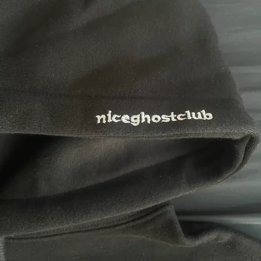 [BUNJANG] Nice Ghost Club Crayon Logo Hoodie Black / 나이스고스트클럽 CRAYON LOGO HOODIE_BLACK(NG2CFU