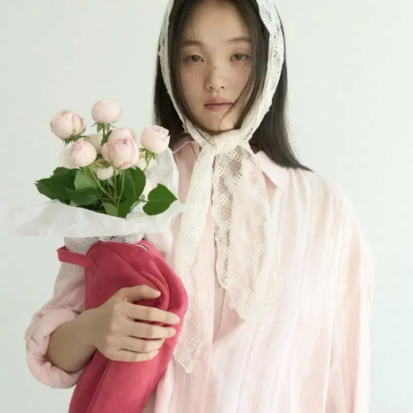 [BUNJANG] Fun From Fun Eyelet Oversized Shirt / 펀프롬펀 아일렛 오버핏 셔츠