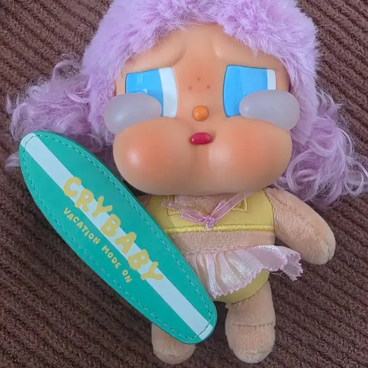 [BUNJANG] Crybaby Holiday Diary Series Surfing Doll Keyring / CRYBABY 크라이베이비 휴가일기 시리즈 인형 서핑 인형키링