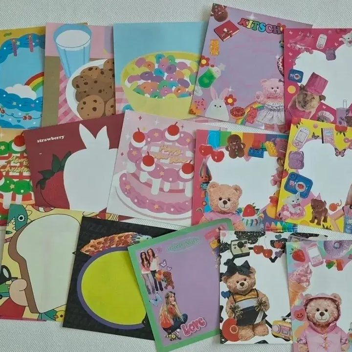 [BUNJANG] Kitsch Assorted Memo Pad Stickers Pack / 키치 무중복 떡메 믹스팩