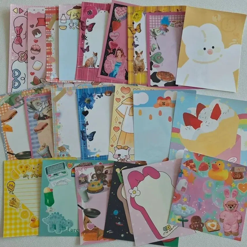 [BUNJANG] Kitsch Assorted Memo Pad Stickers Pack / 키치 무중복 떡메 믹스팩