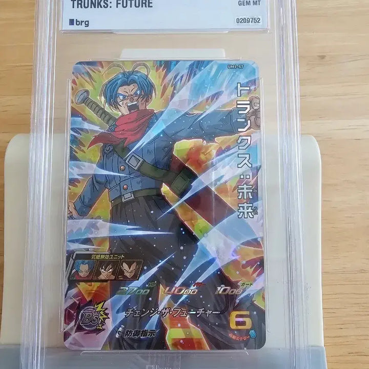 [BUNJANG] Dragon Ball Heroes Japan Trunks Grade 10 Card / 2018 드래곤볼 히어로즈 일판 트랭크스 등급카드
