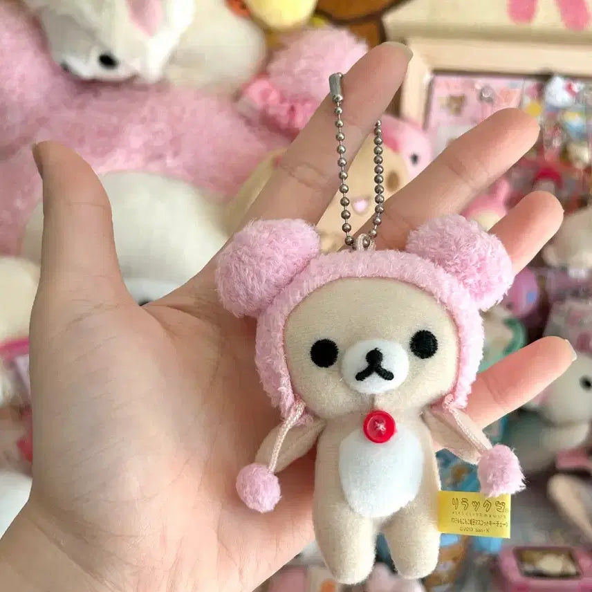 [BUNJANG] Korilakkuma Sheep Hat Keyring / 고전 ) 양머리 코리락쿠마 키링