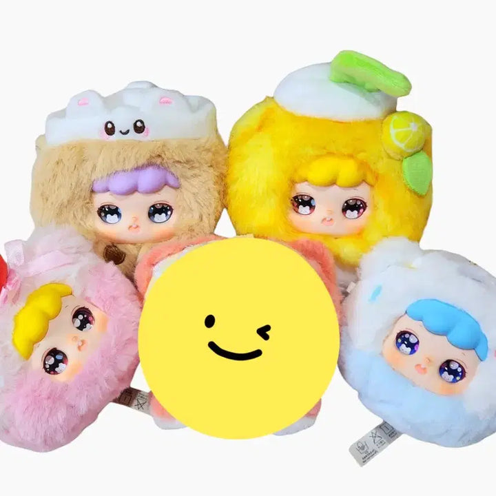 [BUNJANG] Character Plush Keychain Bundle Set / 4개일괄) 니나 뭐먹을까? 니나 오늘 뭐먹지? 뭐먹을래? 봉제 인형 키링