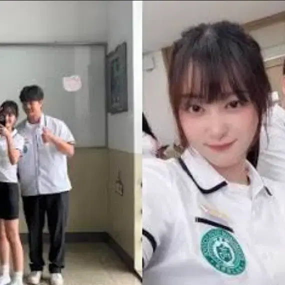 [BUNJANG] School Uniform Blouse and Skirt Set / 예쁜 여자교복 하복교복 짧치세트r22(MZ를찾아서,경음고)