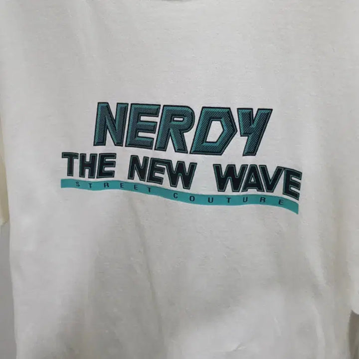 [BUNJANG] Nerdy The New Wave Short Sleeve T-Shirt MAN L (100) / 널디 The New Wave 반팔 (MAN L-100)