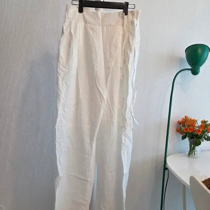 [BUNJANG] Le Septembre White Wrap Pants / 르셉템버 화이트 랩 바지