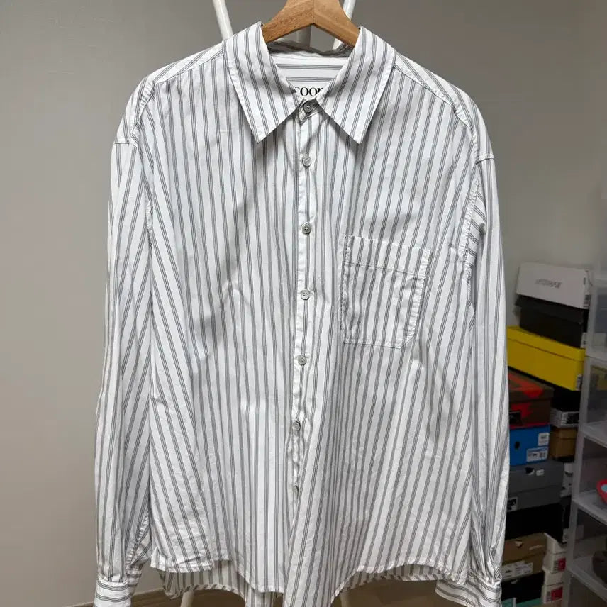[BUNJANG] Coar Striped Shirt / 쿠어 스트라이프 셔츠